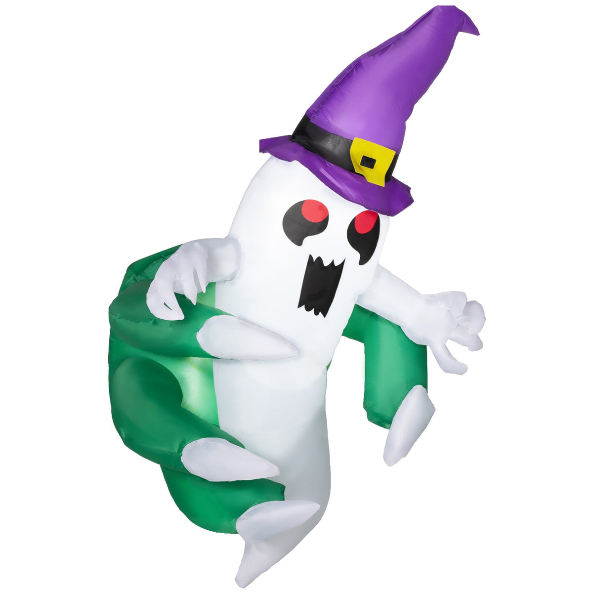 Outsunny 4ft Inflatable Halloween Decoration – Ghost in Hat