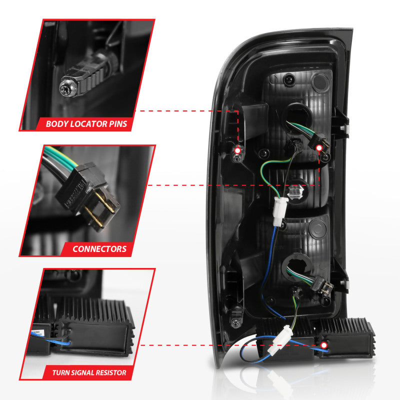 ANZO 2014-2018 Chevy Silverado 1500 LED Taillights Smoke 311290