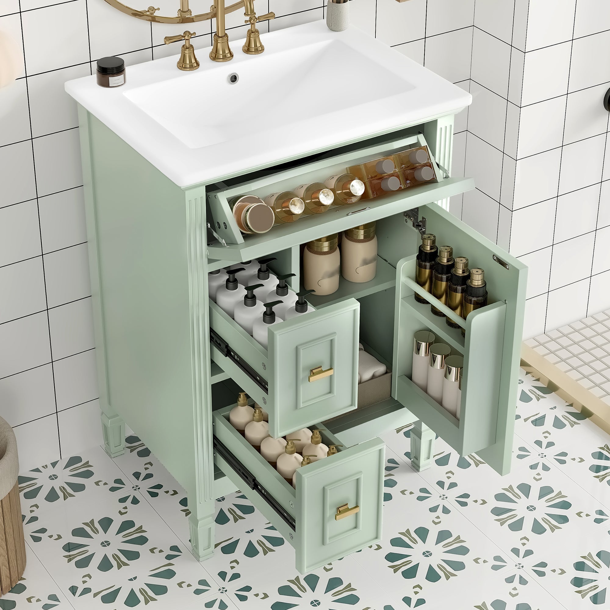 24-Inch Bathroom Vanity with Sink
