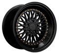 XXR 576 Wheel Black / Gold Rivets 18x10.5 +25 5x4.5