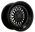XXR 576 Wheel Black / Gold Rivets 18x9 +30 5x112