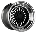 XXR 576 Wheel Black / Platinum Lip 18x10.5 +25 5x4.5