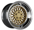 XXR 576 Wheel Hyper Gold / Platinum Lip 18x9 +30 5x112