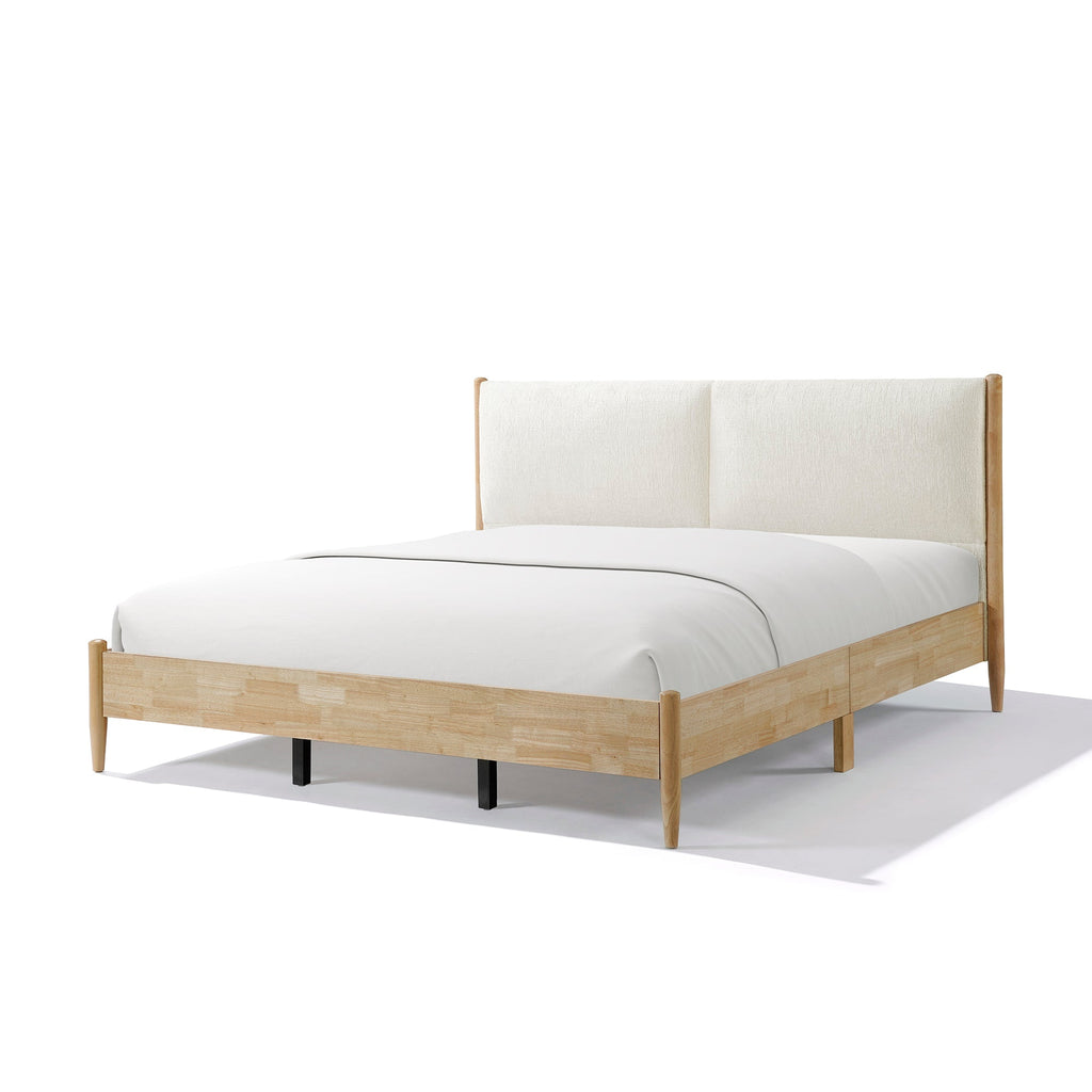 King Natural Wood Bed Frame