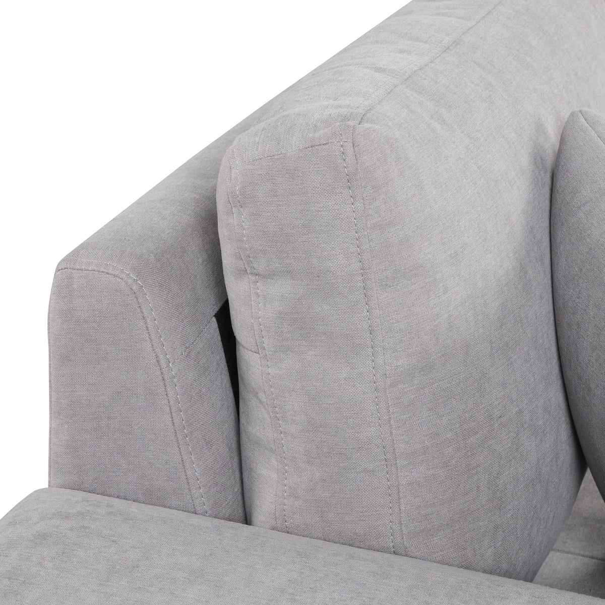 104.5" Pull Out Sleeper Sofa Reversible L-Shape Sectional Couch