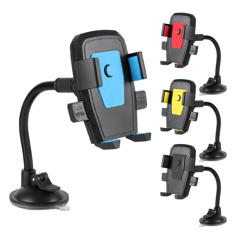 Windshield Hose Style Car Phone Holder Suction Cup Mount Center Console Phone Bracketwholesale
