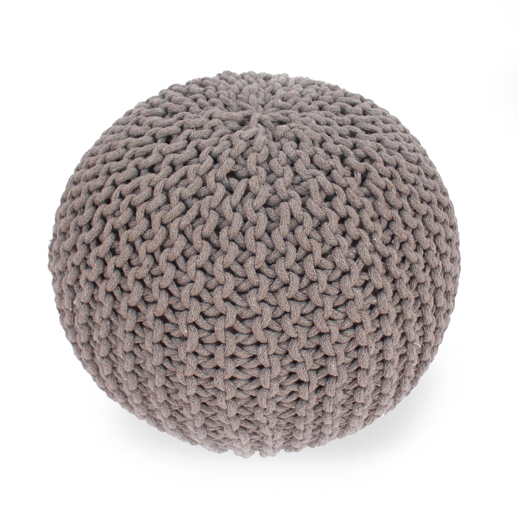 Moro Knitted Cotton 20 x 20 Round Pouf