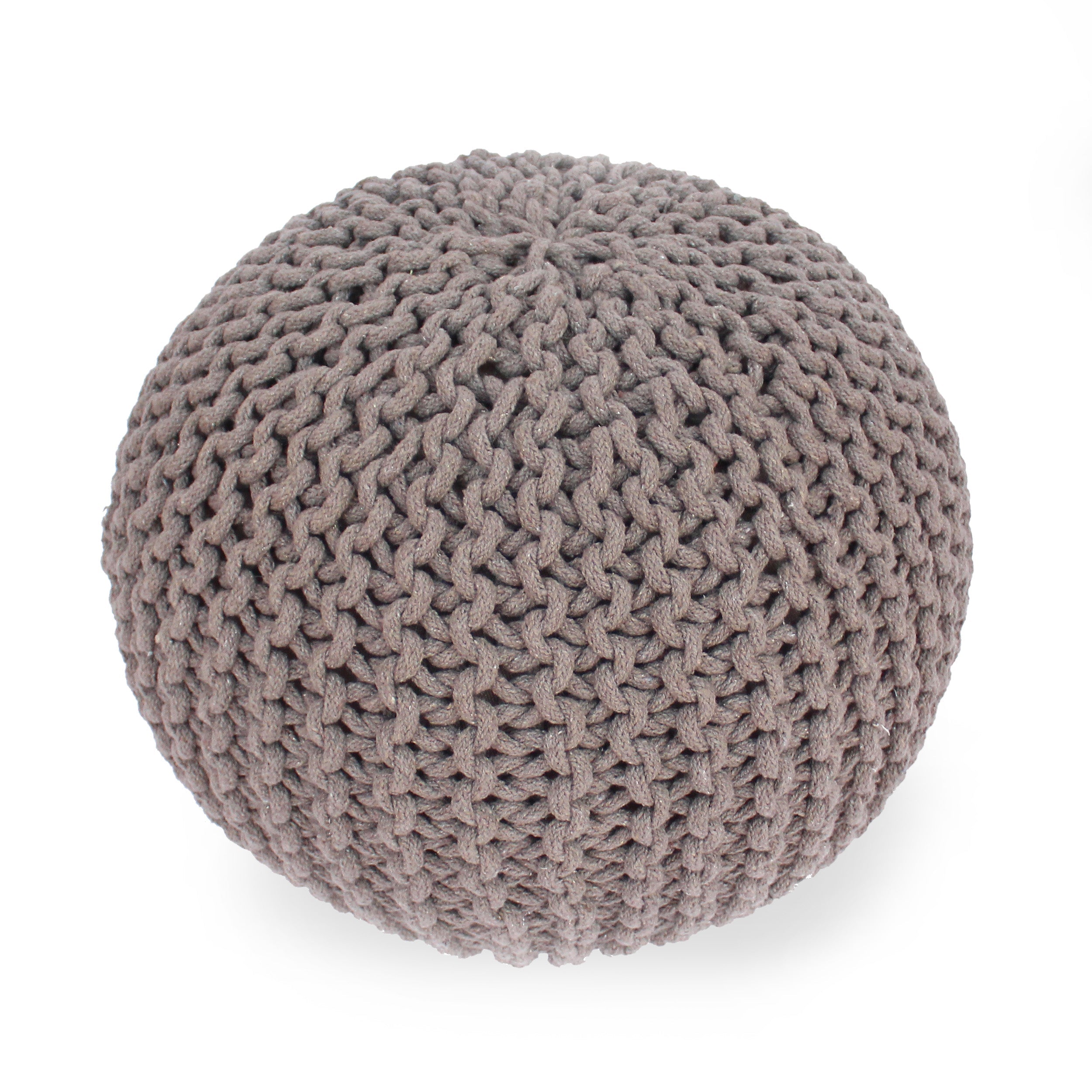 Moro Knitted Cotton 20 x 20 Round Pouf