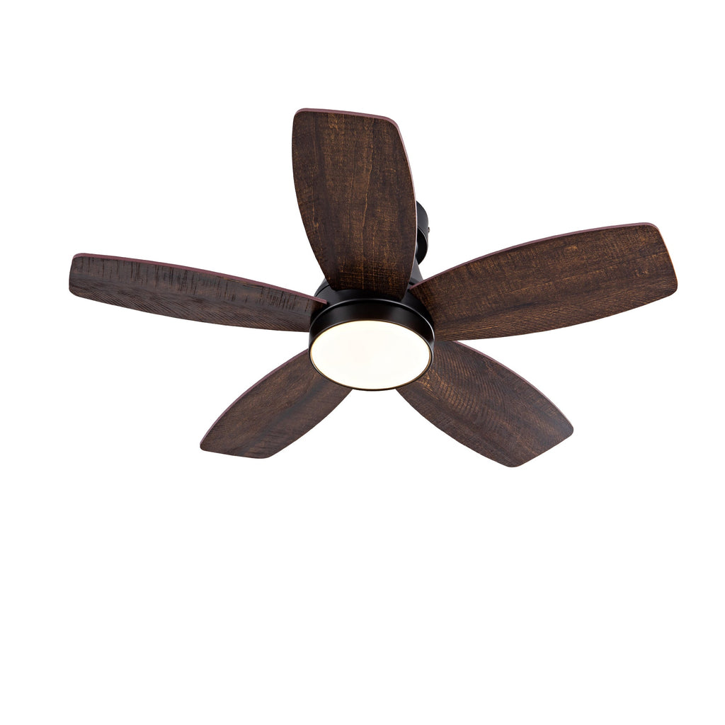 32 Inch Low Profile Ceiling Fan with Lights and Remote