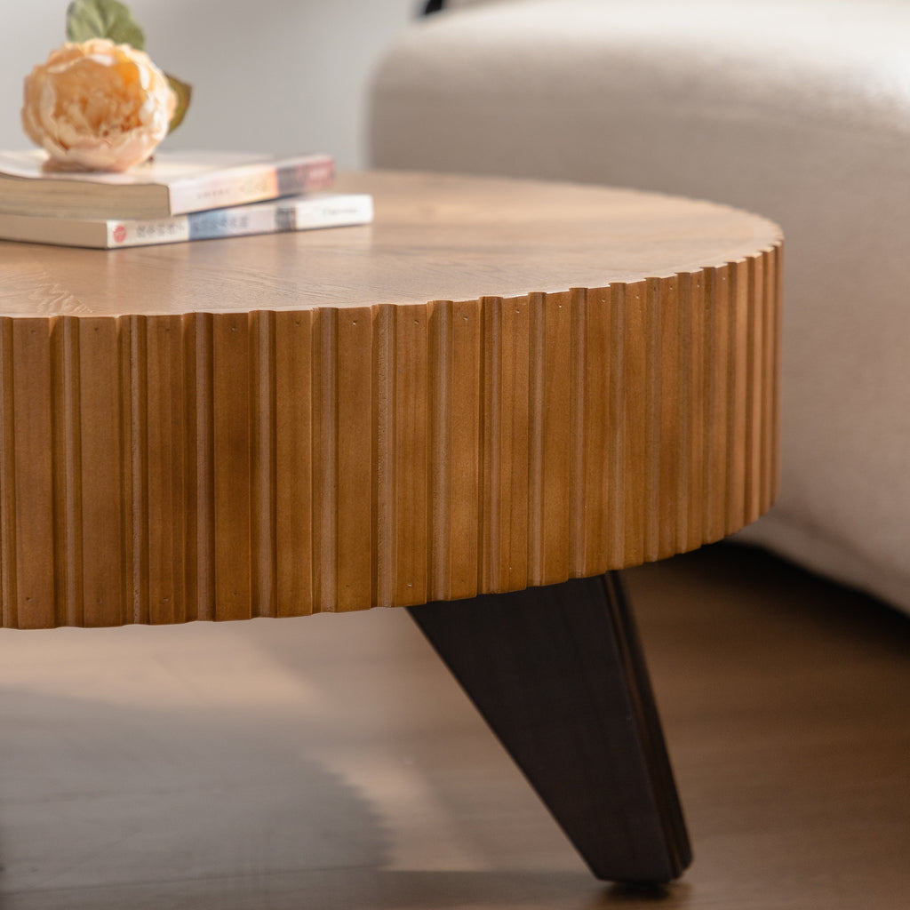 35.4" Round Retro Coffee Table