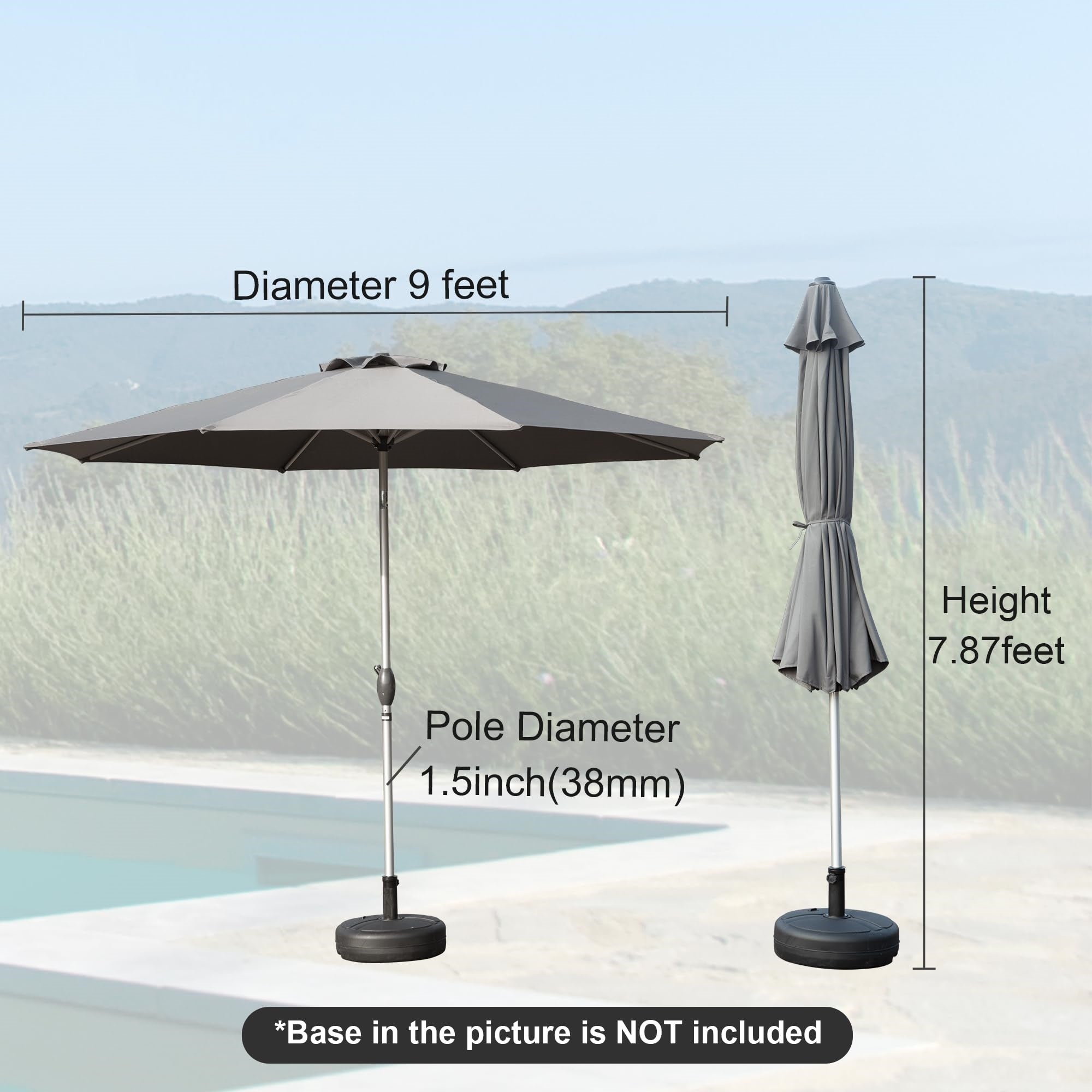 9FT Patio Umbrella