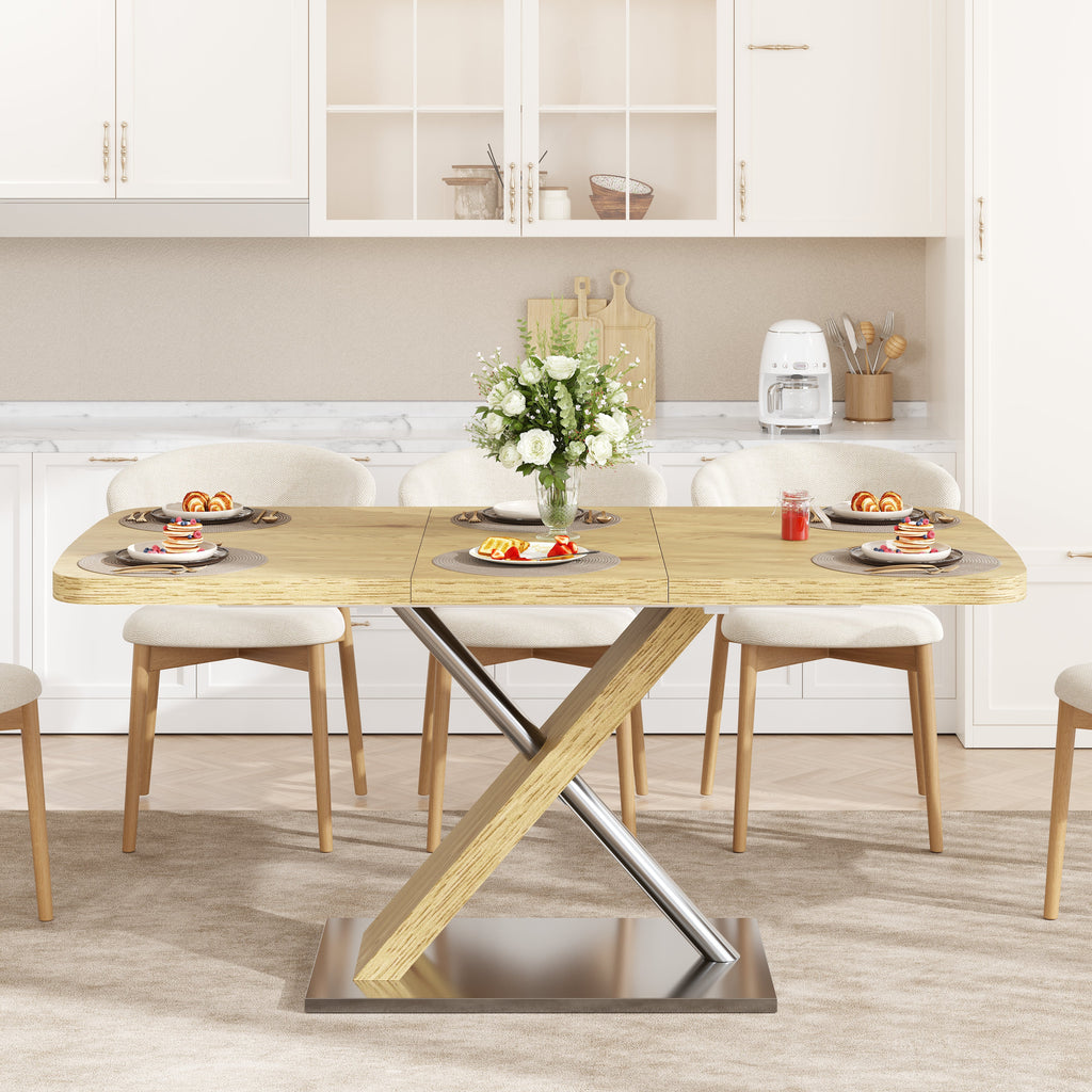 47.25 "-63" Dining Table - Original Wood Color