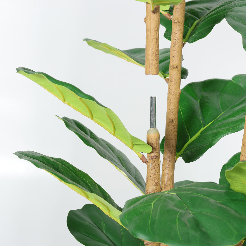 5.2FT Artificial Fiddle Leaf Fig Tree With Decorative Pot