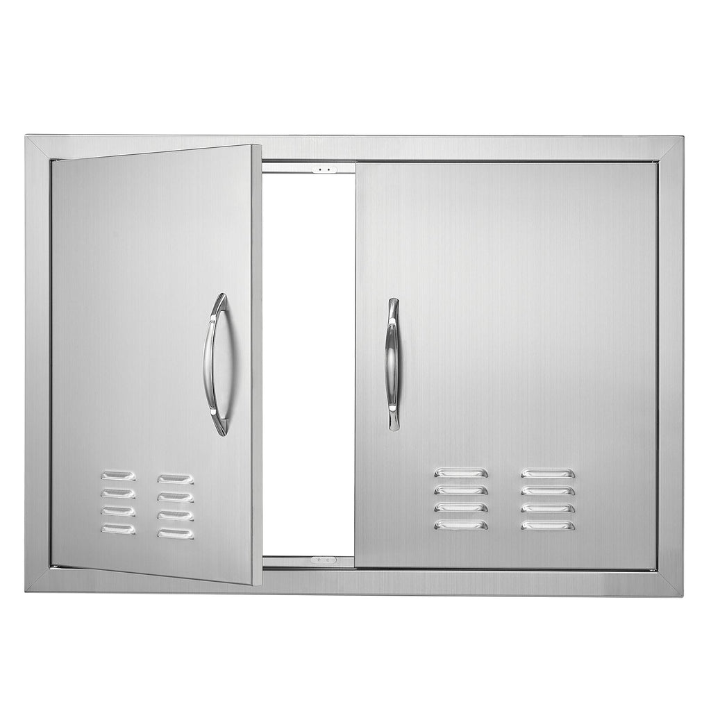 BBQ Access Door, 30W x 21H Inch Double Outdoor Kitchen Door
