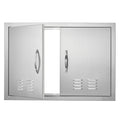 BBQ Access Door, 30W x 21H Inch Double Outdoor Kitchen Door