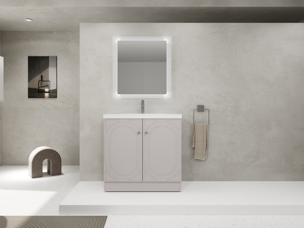 36" Freestanding Bathroom Vanity with Resin Sink
