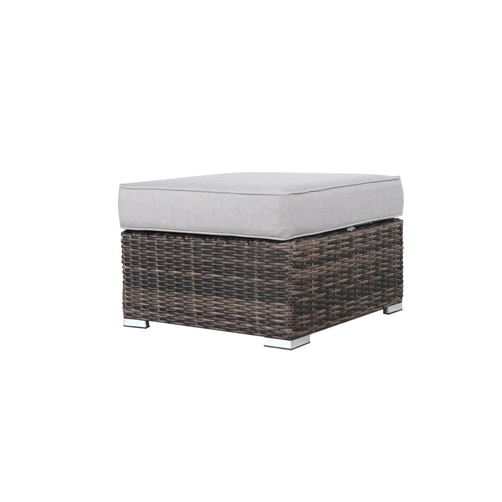Outdoor Ottoman with Cushion – Fully Assembled