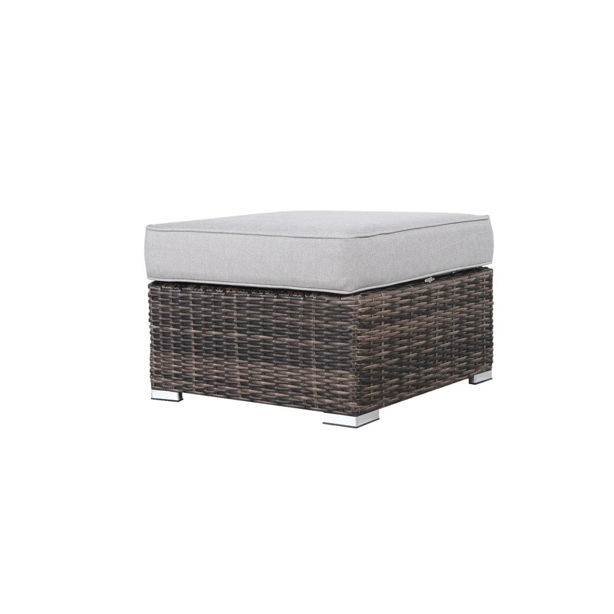 Outdoor Ottoman with Cushion – Fully Assembled