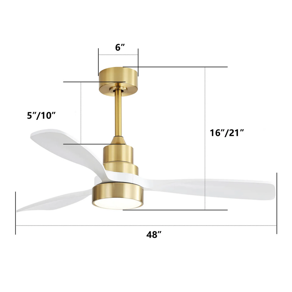 48 Inch Modern Ceiling Fan with Lights