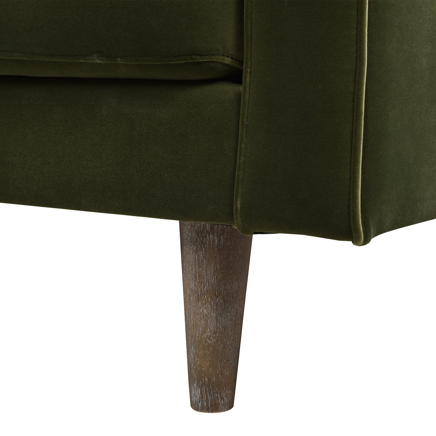 Nicholas 83.5" Mid-Century Modern Sofa, Olive