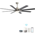 66 Inch Large Ceiling Fan With Dimmable Led Light
