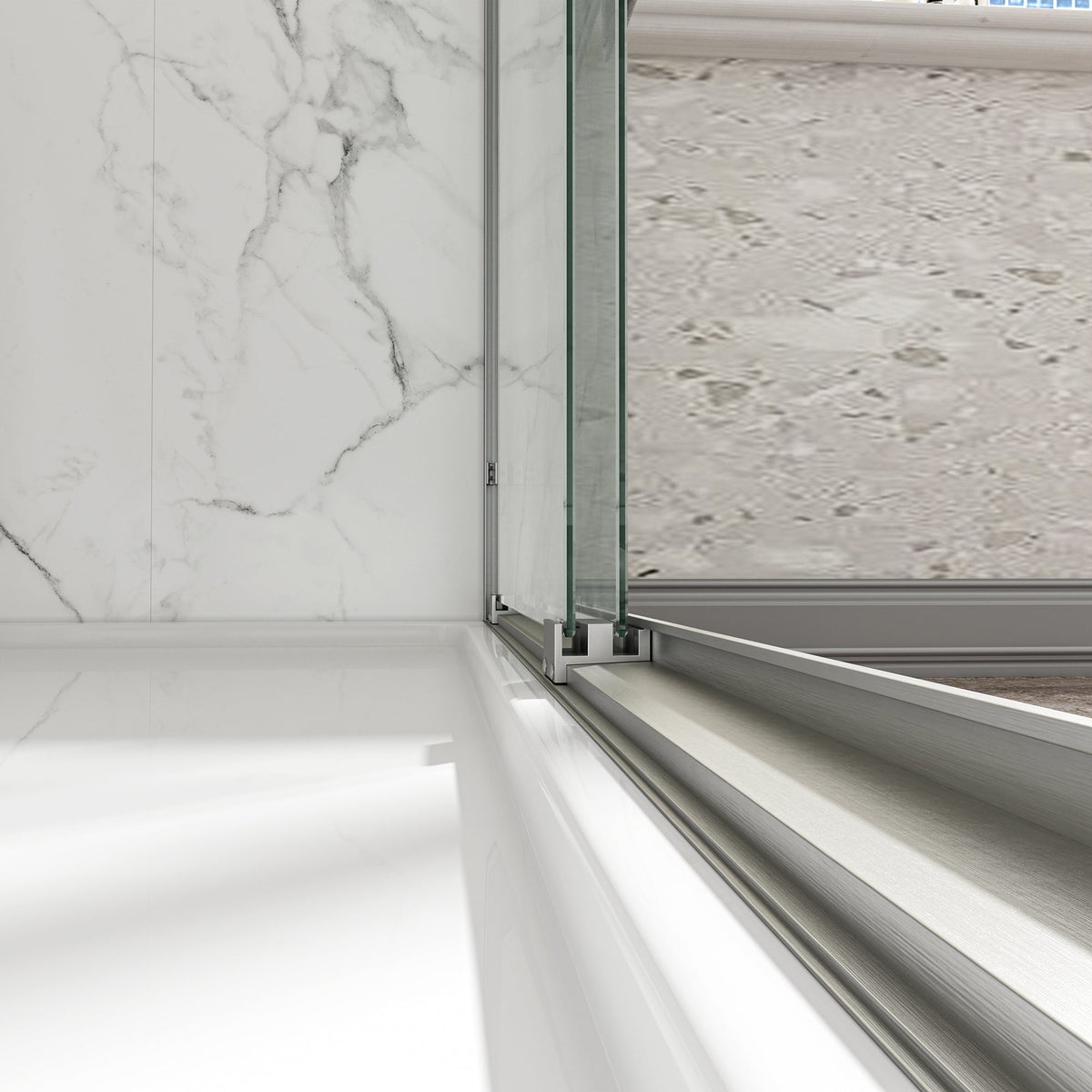 55"-60" W x 72" H Matte Shower Doors