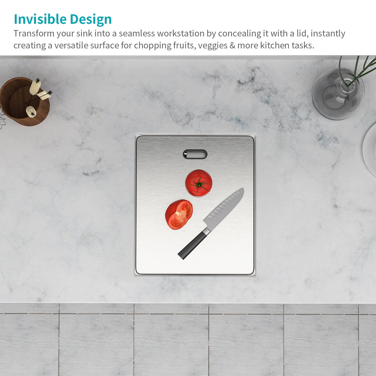 15" Undermount Bar Sink With Folding Faucet