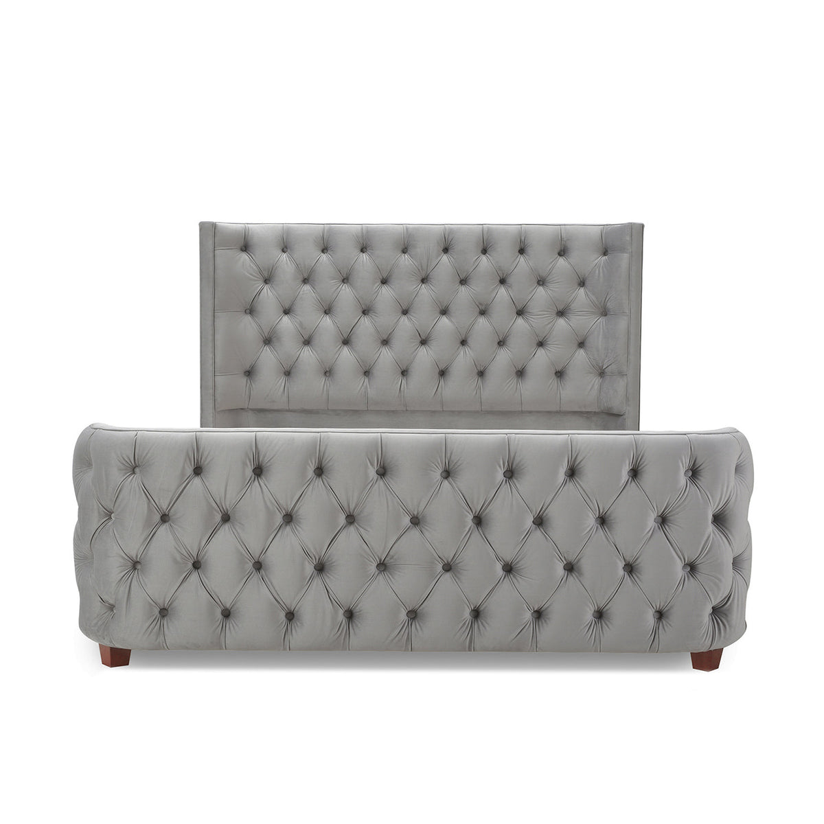 Brooklyn Queen Tufted Panel Bed Set, Opal