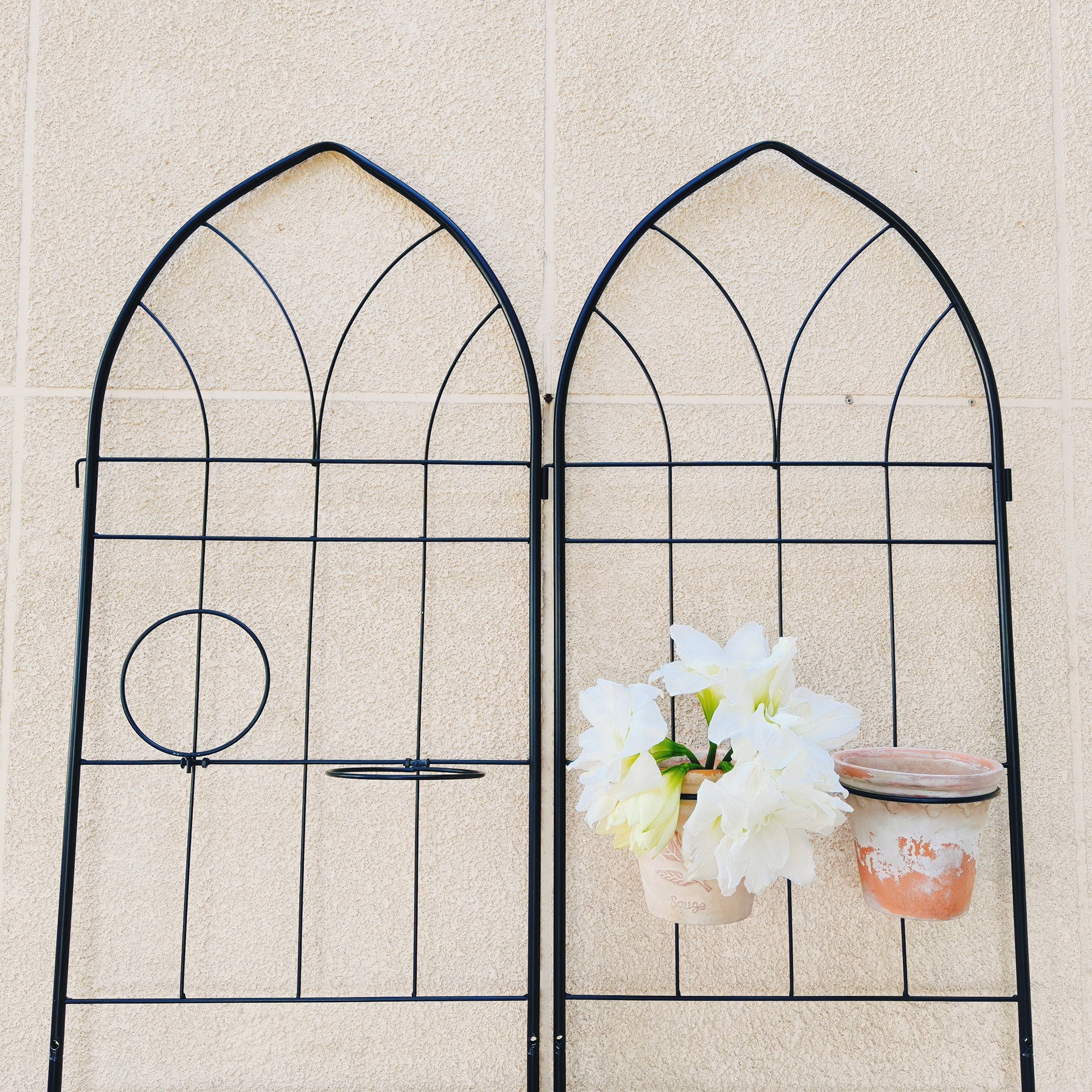 4 Pack Metal Garden Trellis - 78.7" x 19.7"