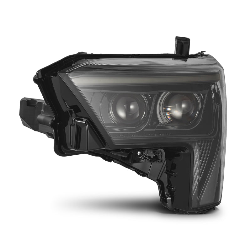 AlphaRex 22-23 Toyota Tundra LUXX-Series Headlights Alpha-Black w/Amber DRL - Req 810029 OR 810030 880873 *Discontinued