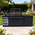 43-Inch 6-Burner Deluxe Stainless Steel Gas Outdoor Kitchen Grill