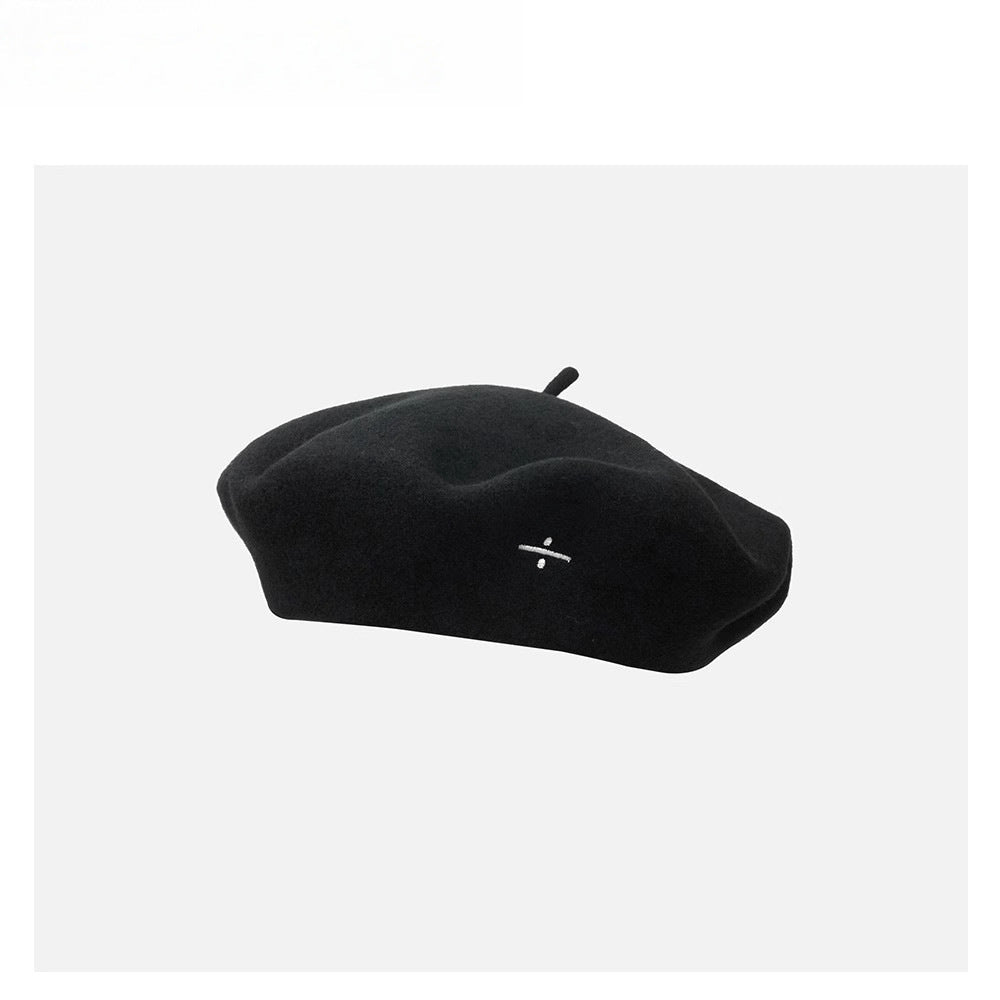 Wool-blend Beret For Women Oversized Fit Painters Cap