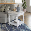 Gray Square End Table