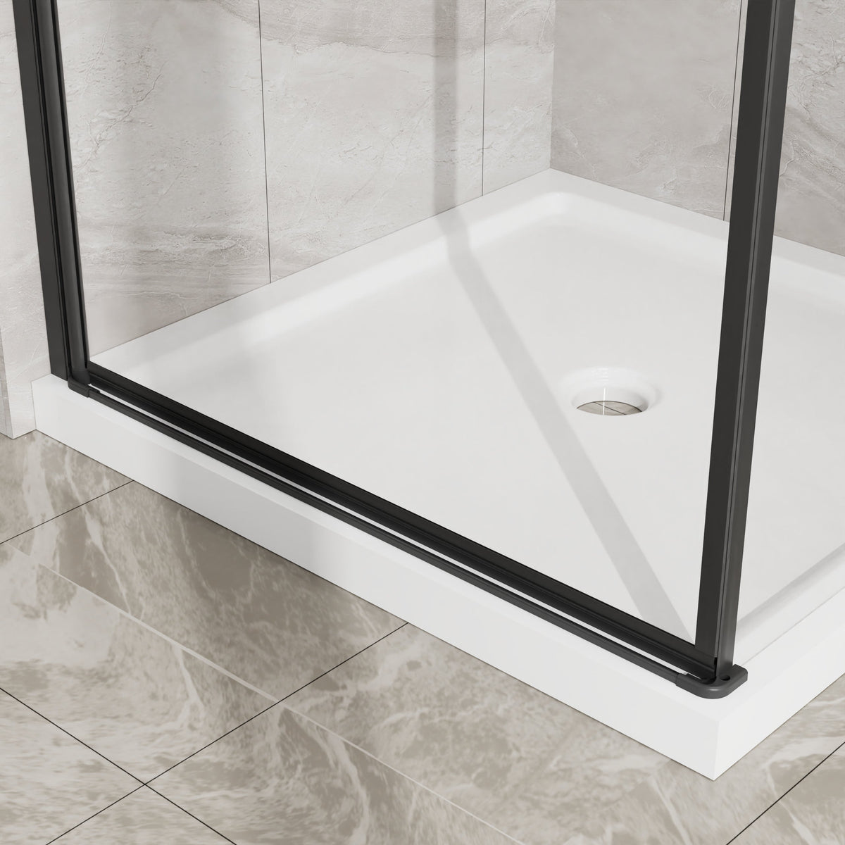 Goodyo Shower Enclosure Frameless 36 in. D x 36 in. W x 72 in. H