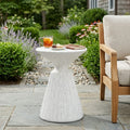 Retro Speckled Textured MGO Side Table