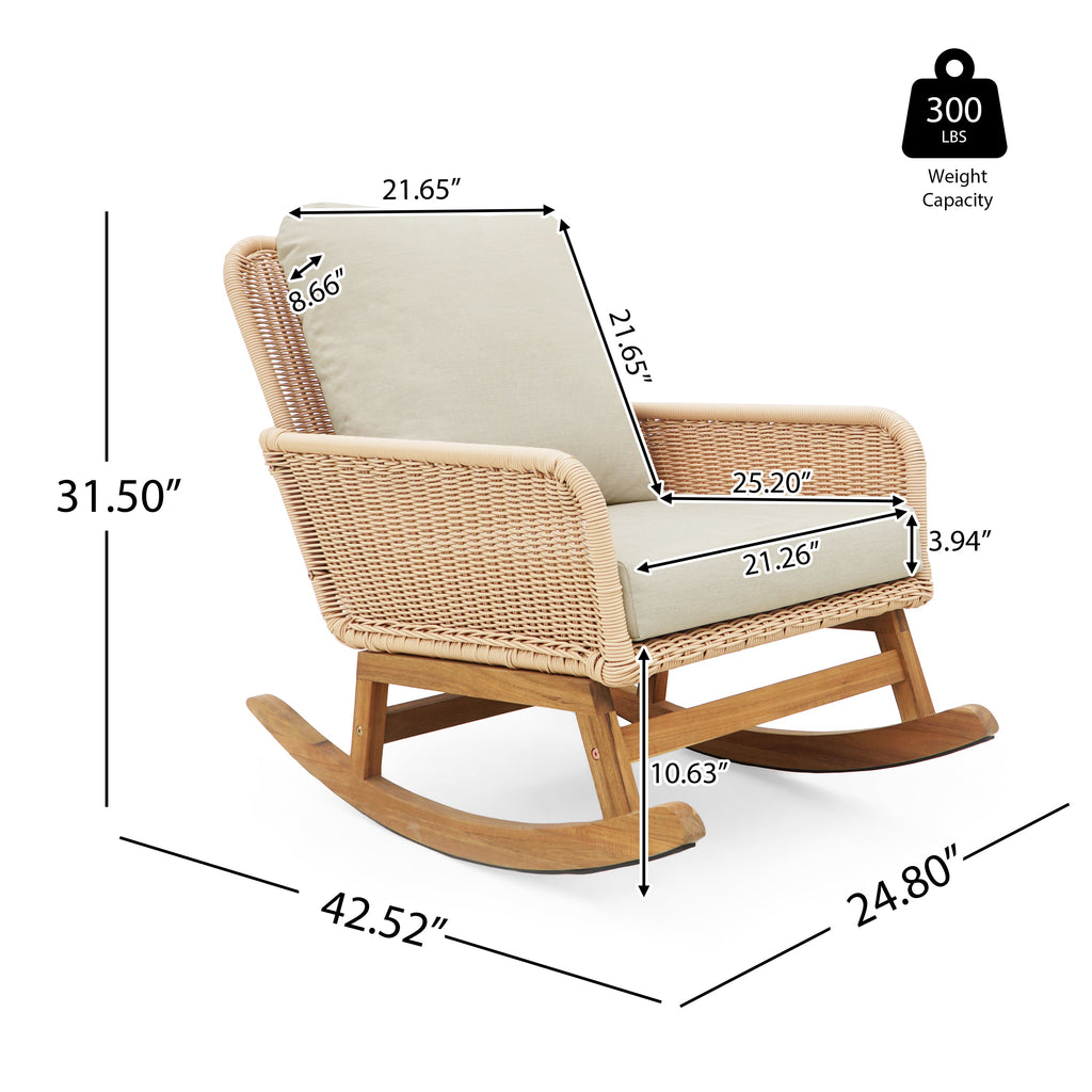 Set of 2 Contemporary Minimalist Patio Seating