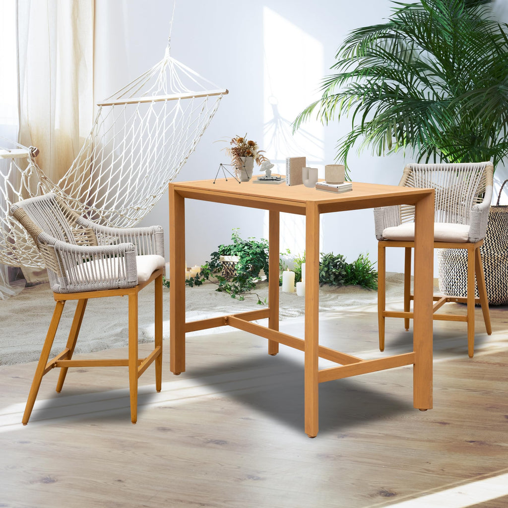 Outdoor Bar Table - Patio Counter Height Design