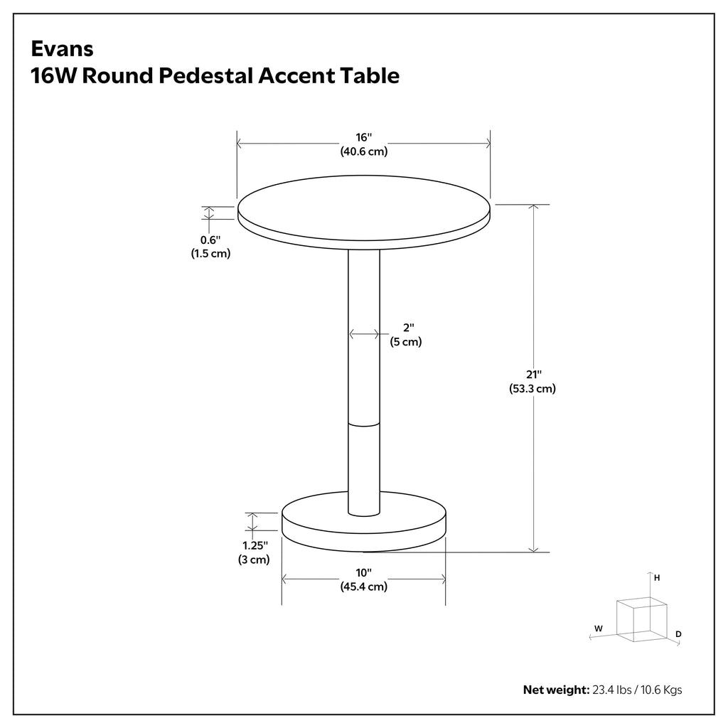 Evans Marble Side Table
