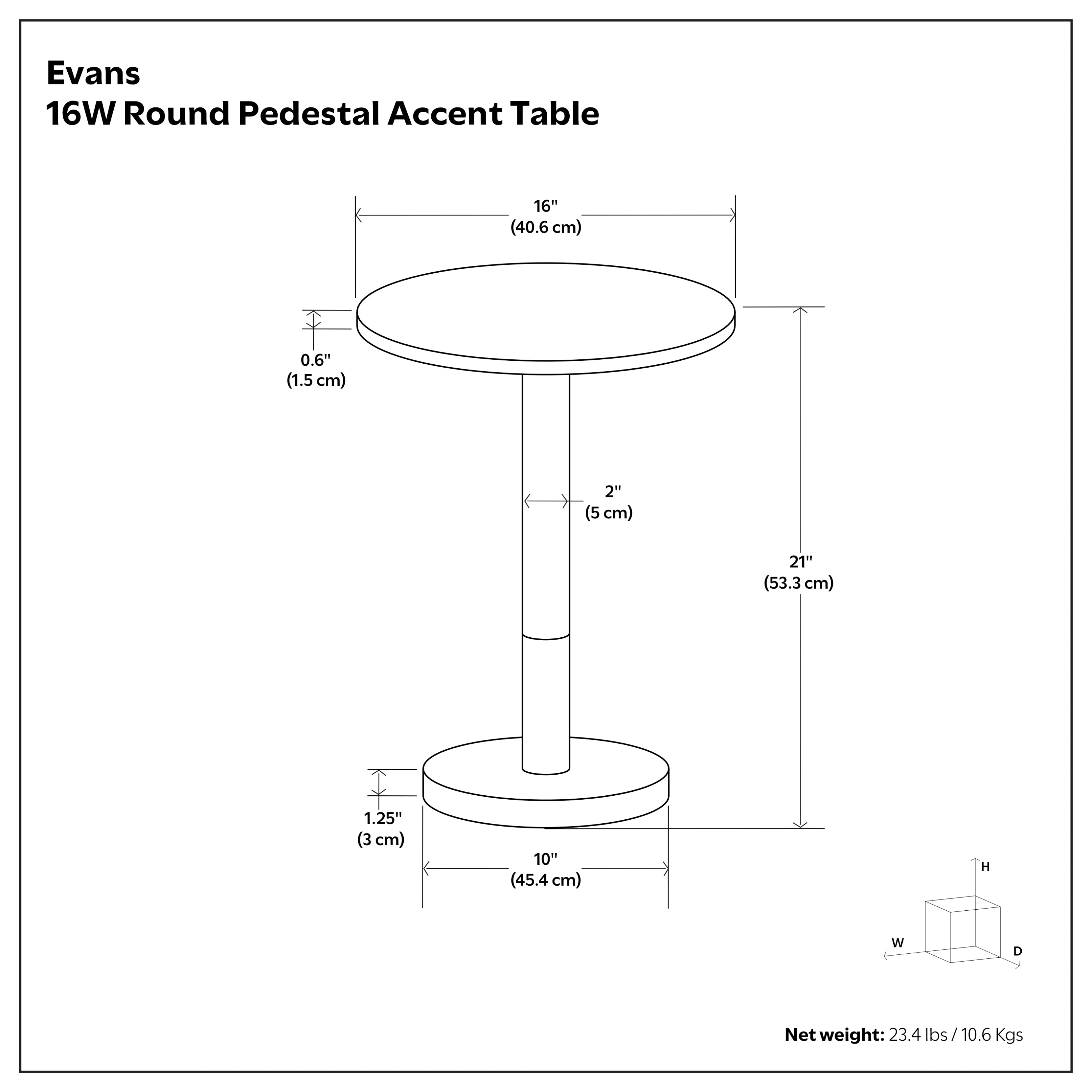 Evans Marble Side Table