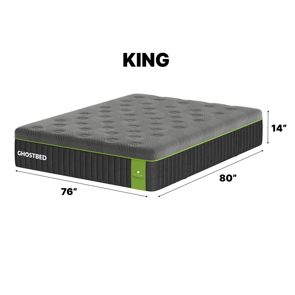 GhostBed Premium 14" King Hybrid Mattress