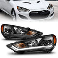 Anzo 2013-2015 Hyundai Genesis Projector Headlights w/ Plank Style Design B