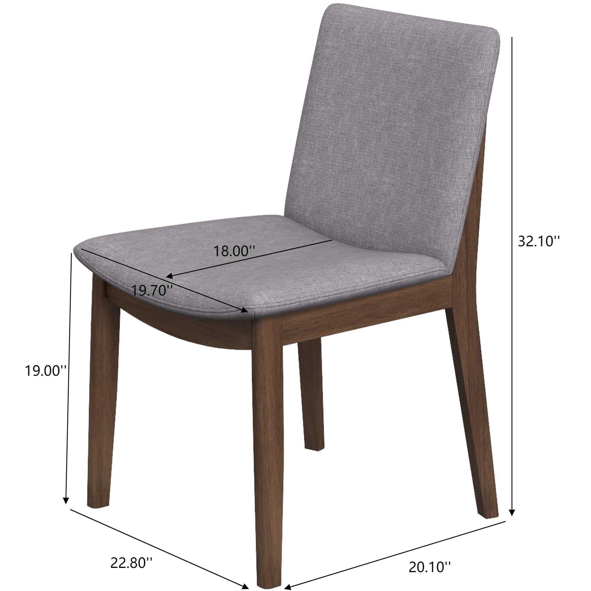 Top Quality Laura Mid-Century Modern Solid Wood Dining Chair Set of 2
