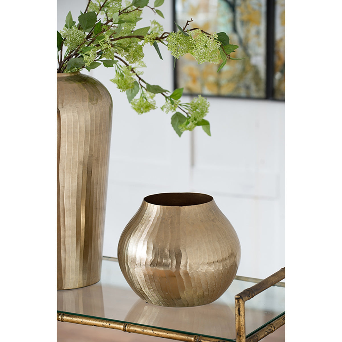Aluminum Chisel Flower Vase