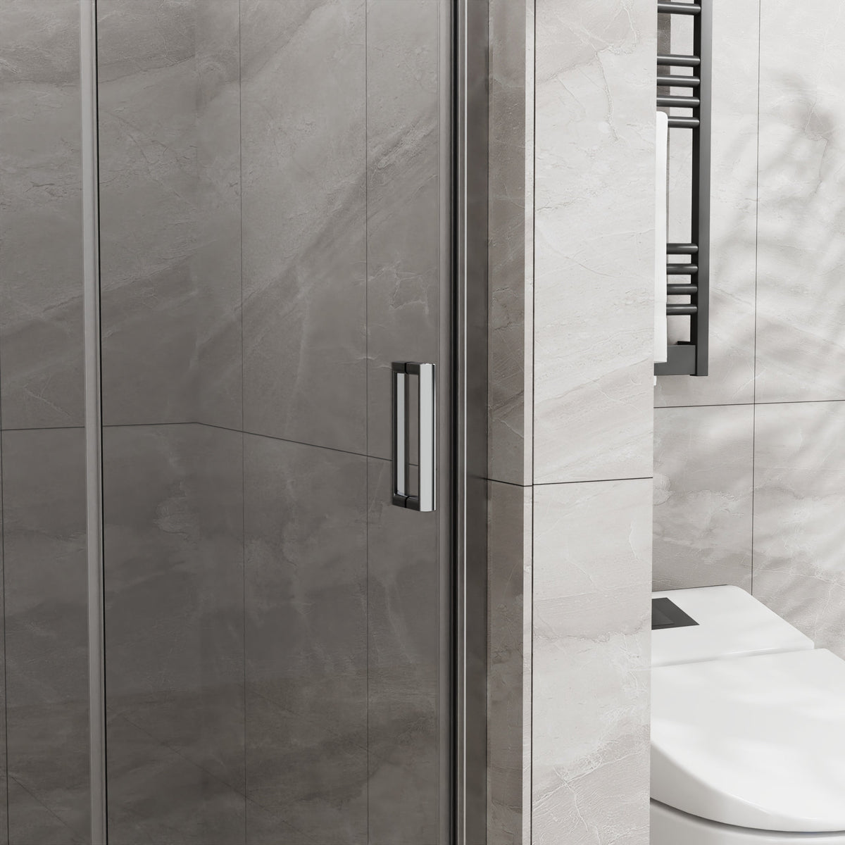 Goodyo 36"x 72" Bifold Frameless Glass Shower Door