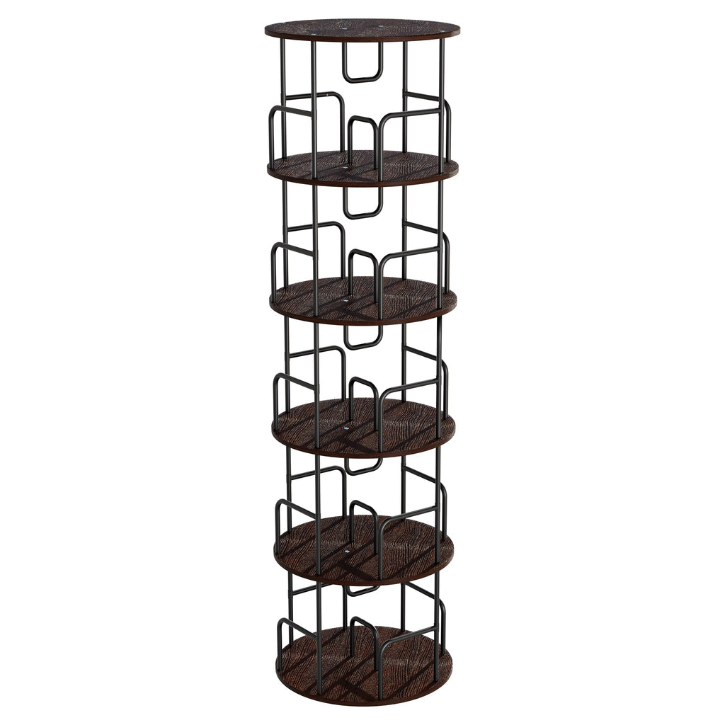 Rotating Bookshelf Tower - 5 Tier