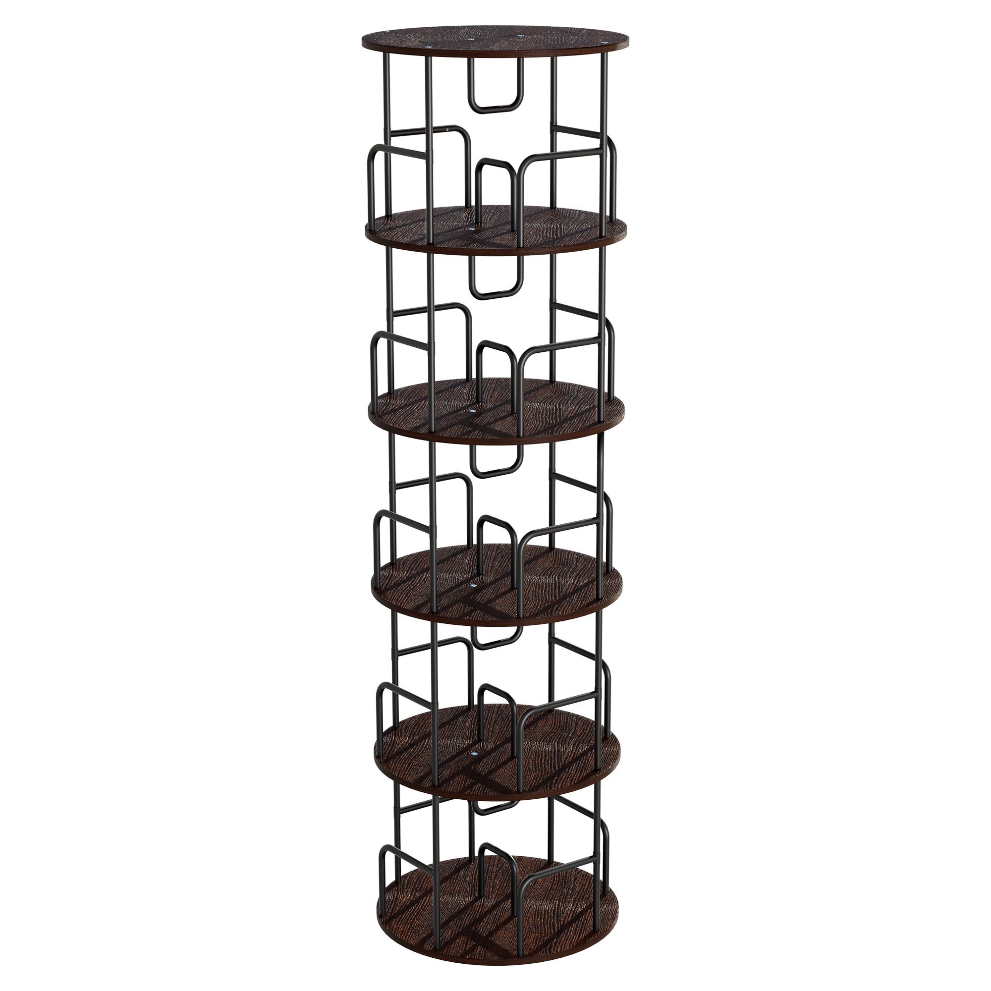 Rotating Bookshelf Tower - 5 Tier