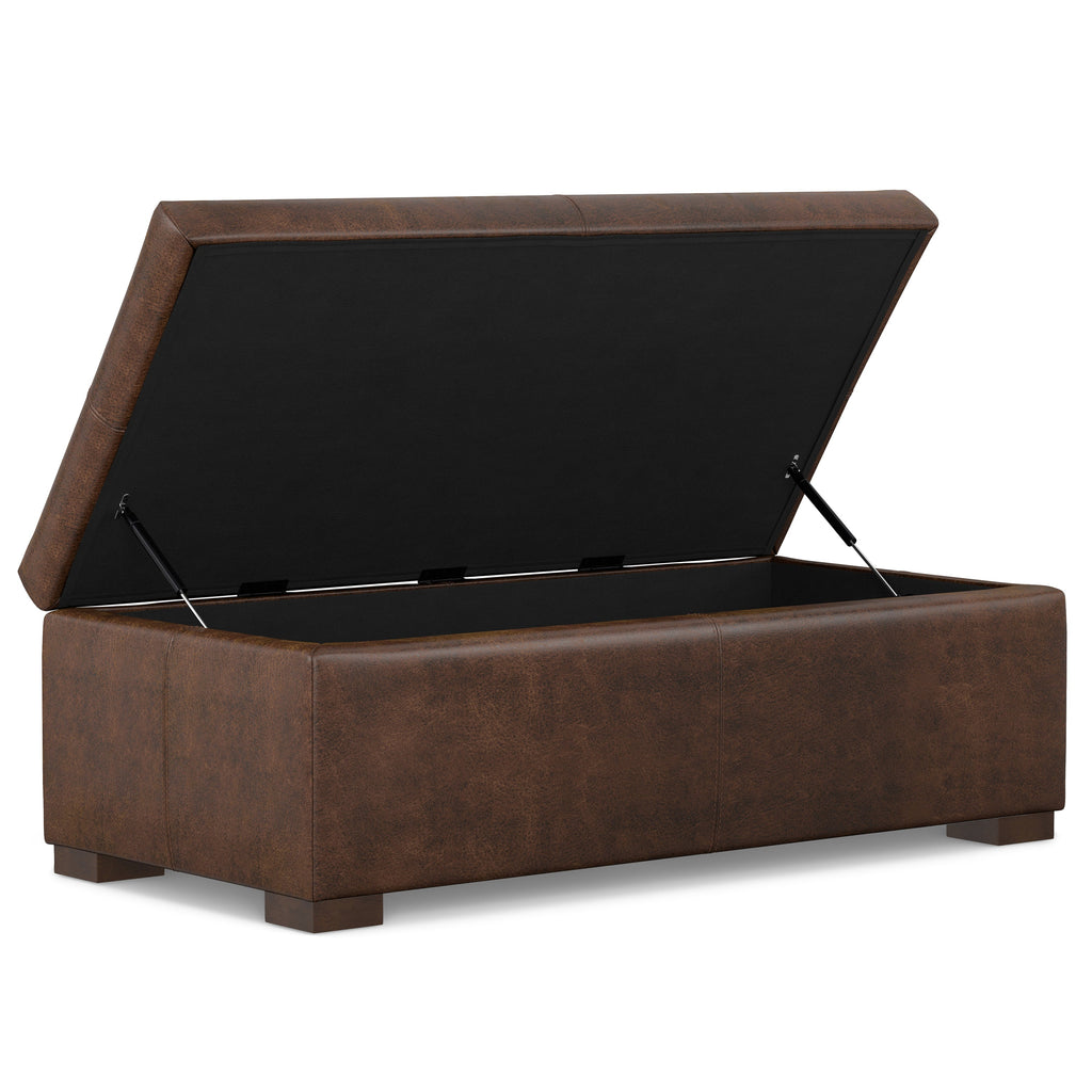Gabbie 48 Inch Wide Rectangular Storage Ottoman