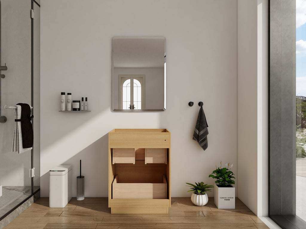 24" Bathroom Vanity with Double Drawer