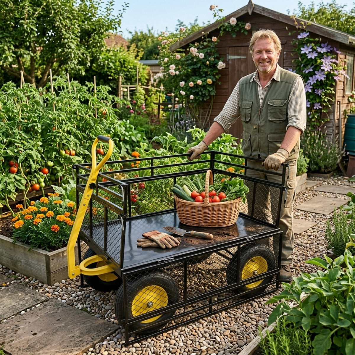 Steel Garden Cart