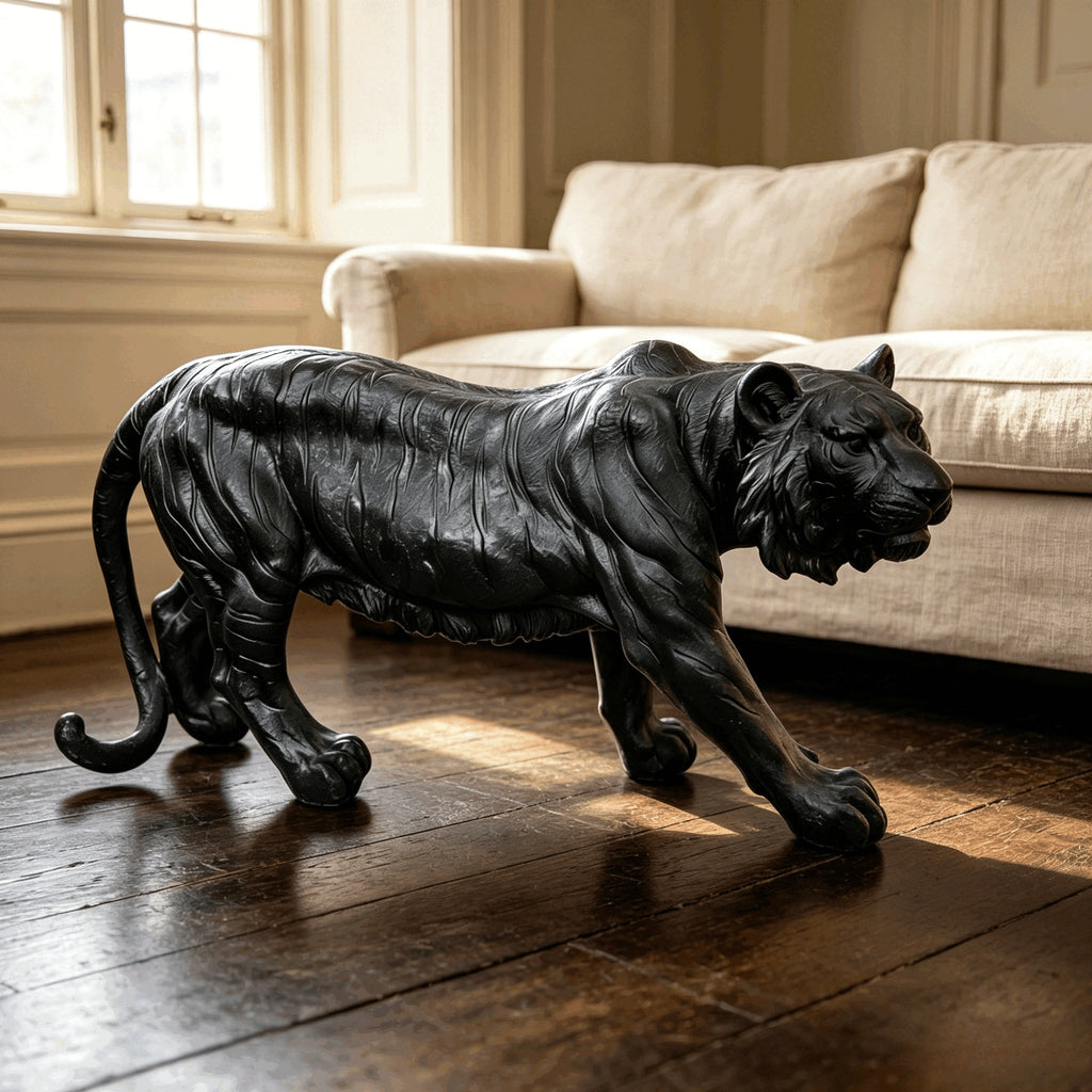 Simulated Black Tiger Statue
